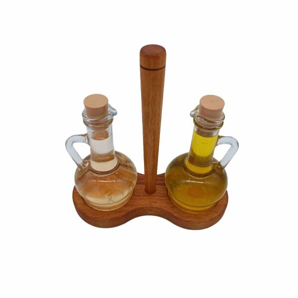 Saplı 2'li Yağdanlık Set