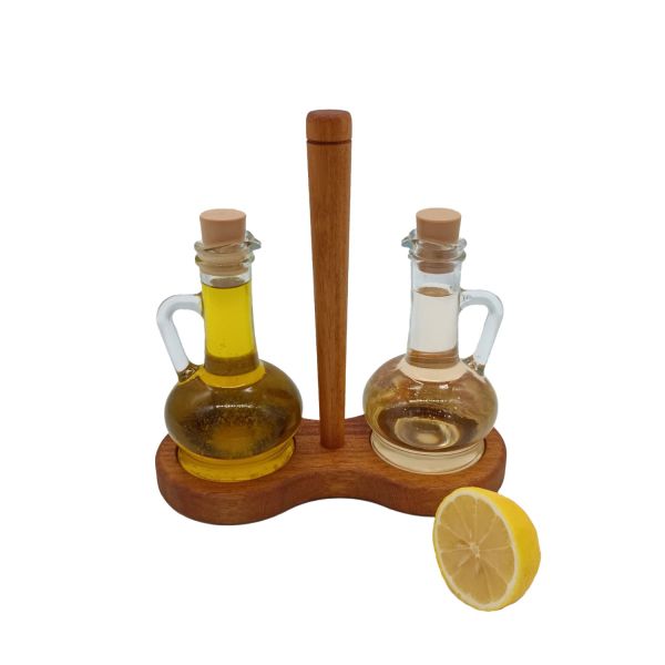 Saplı 2'li Yağdanlık Set