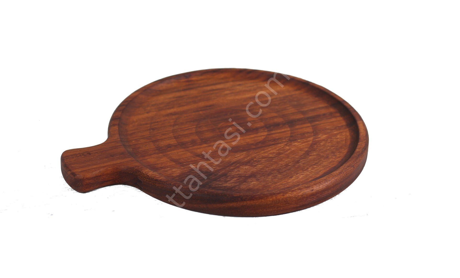Küçük Saplı İçi Çukur Pizza Tahtası 28x33 cm