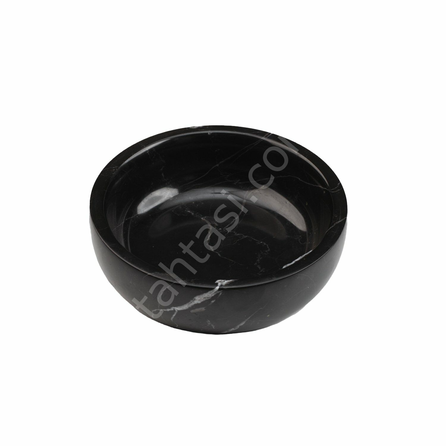 Siyah Mermer Kase 25 cm