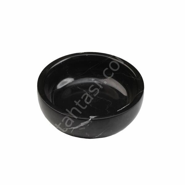 Siyah Mermer Kase 25 cm