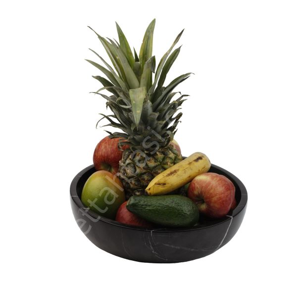 Siyah Mermer Kase 30 cm