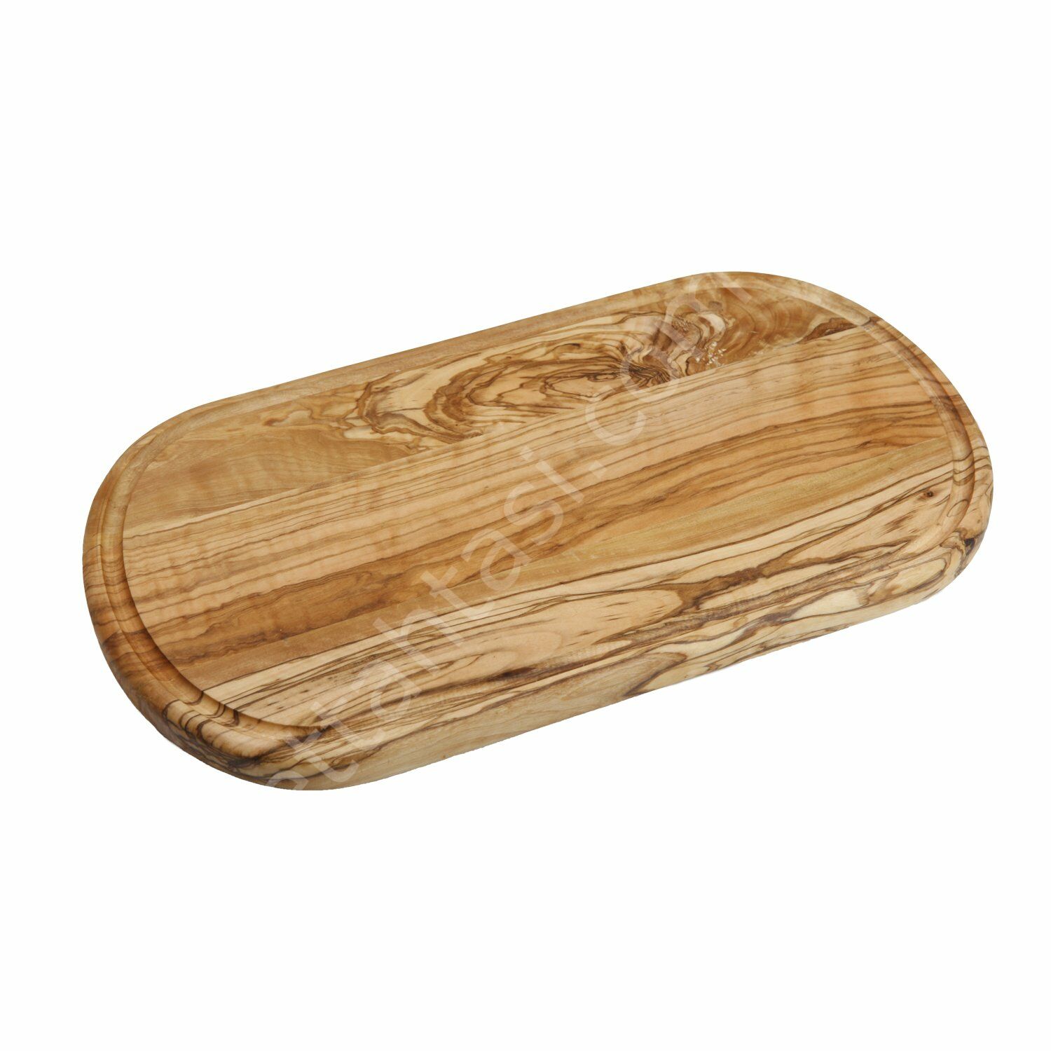 Oval Kenarlı Zeytin Ağacı Sunum Tahtası 34x19 cm