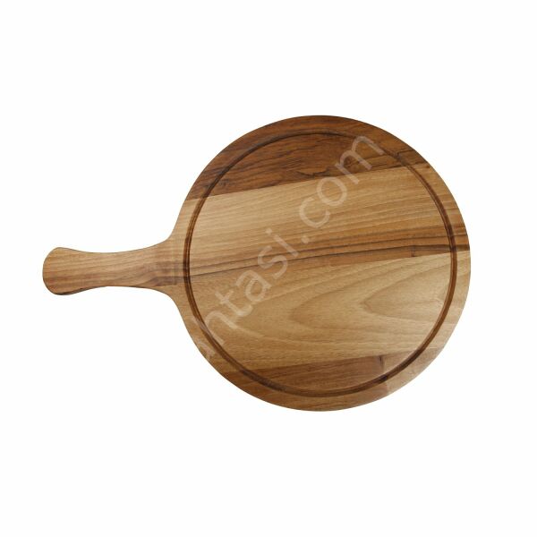Saplı Ceviz Ağacı Pizza Tahtası 32x46 cm