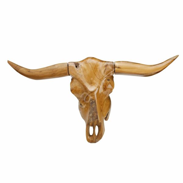 Teak Boğa Kafası 72x37x12 cm