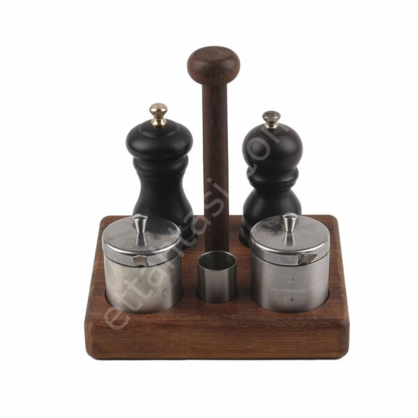 Saplı Baharatlık Set 18x21 cm