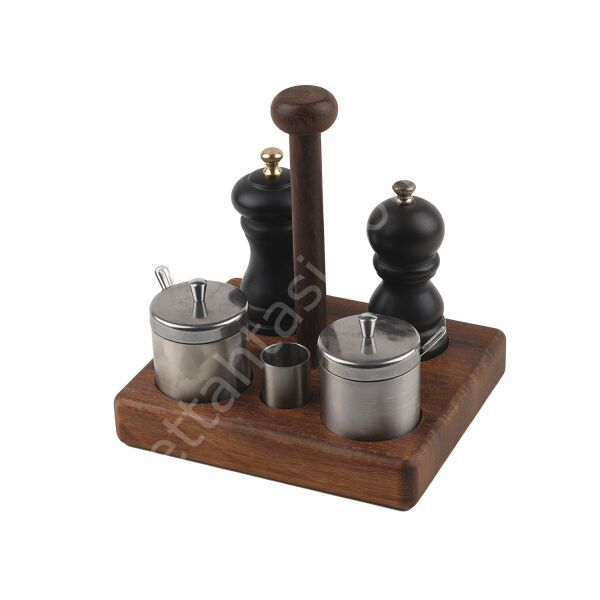 Saplı Baharatlık Set 18x21 cm